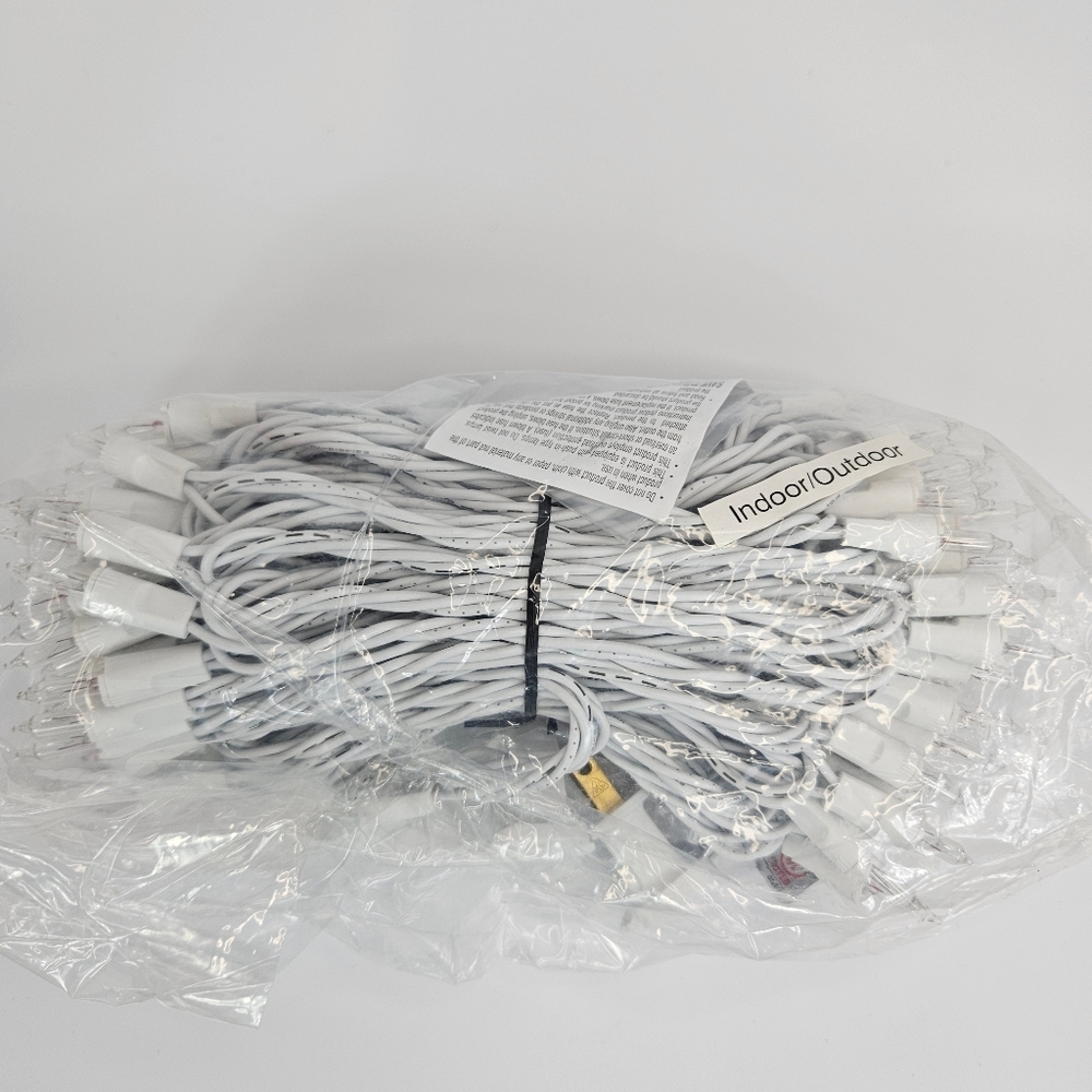 GKI/Bethlehem Lighting Perm-O-Snap Mini Christmas String Lights 100 White Wire